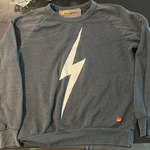Size s barley used black aviator nation lighting bolt sweatshirt